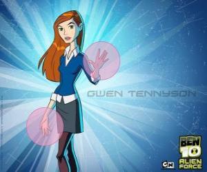 Układanka Gwen Tennyson, jeden z bohaterów Ben 10 i Ben 10 Alien Force