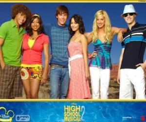 Układanka Główne postacie z High School Musical 2