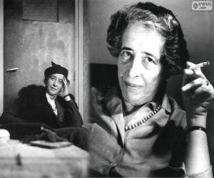 Układanka Hannah Arendt, niemiecka-amerykański politolog