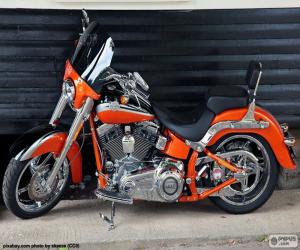 Układanka Harley Davidson pomarańczowy