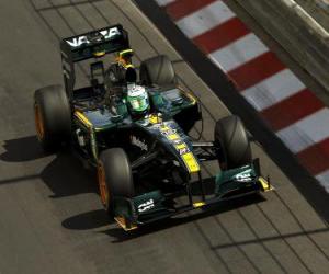 Układanka Heikki Kovalainen - Lotus - Monte-Carlo 2010