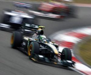 Układanka Heikki Kovalainen - Lotus - Szanghaj 2010
