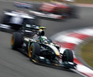 Układanka Heikki Kovalainen - Lotus - Szanghaj 2010