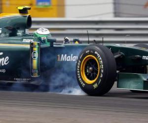 Układanka Heikki Kovalainen - Lotus - Stambuł 2010