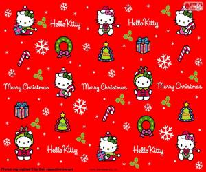 Układanka Hello Kitty Boże Narodzenie