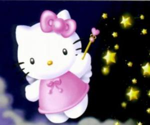 Układanka Hello Kitty to bajki wśród gwiazd