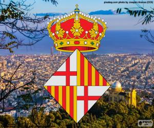 Układanka Herb miasta Barcelona