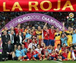 Układanka Hiszpania, UEFA EURO 2012 mistrz