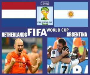 Układanka Holandia - Argentyna, półfinał, Brazylia 2014
