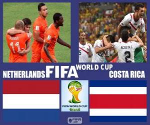 Układanka Holandia - Costa Rica, ćwierćfinały, Brazylia 2014