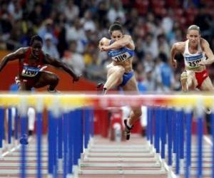 Układanka Hurdling, Athlet przeprawy przez przeszkodę zapory