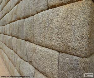 Układanka Inca ściany z kamienia