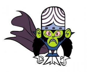 Układanka Inteligentne małpy Mojo Jojo jest największym wrogiem sióstr Utonium, Atomówki