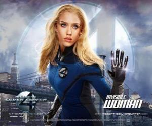 Układanka Invisible Woman i Invisible Girl w Fantastic Four