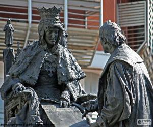 Układanka Isabel la Católica i Krzysztof Kolumb