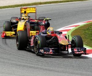 Układanka Jaime Alguersuari - Toro Rosso - Barcelona 2010