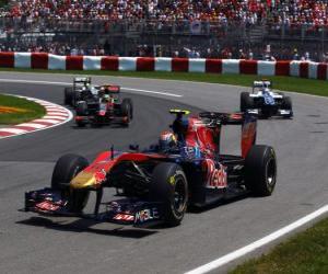 Układanka Jaime Alguersuari - Toro Rosso - Montreal 2010