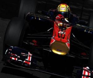 Układanka Jaime Algueruari-Toro Rosso - Monte-Carlo 2010