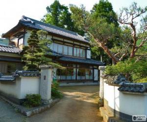 Układanka Japoński tradycyjny dom
