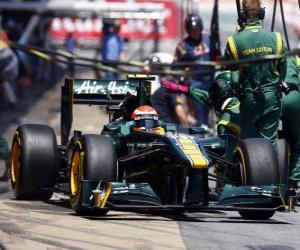 Układanka Jarno Trulli - Lotus - Barcelona 2011