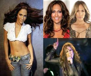 Układanka Jennifer Lopez jest aktorka, piosenkarka, tancerka, projektantka mody i USA