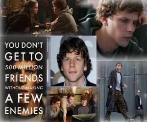 Układanka Jesse Eisenberg nominowany do Oscara 2011 za najlepszą rolę męską dla The Social Network