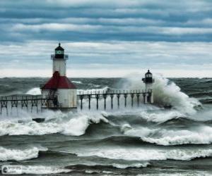 Układanka Jezioro Michigan, Stany Zjednoczone Ameryki