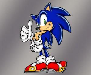 Układanka Jeż Sonic, głównym bohaterem gier wideo firmy Sega Sonic