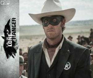 Układanka John Reid (Armie Hammer) w Film Lone Ranger