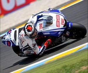 Układanka Jorge Lorenzo pilotowanie jej moto GP