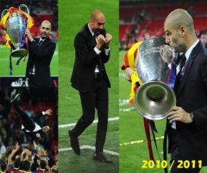 Układanka Josep Guardiola okazji Champions League 2010-2011