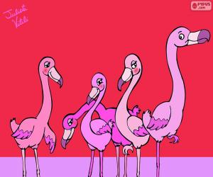 Układanka Julieta Vitali flamingi