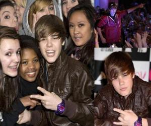 Układanka Justin Bieber z fanami