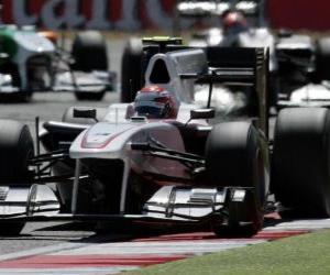 Układanka Kamui Kobayashi-Sauber - Silverstone 2010