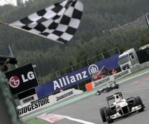 Układanka Kamui Kobayashi - Sauber - Spa-Francorchamps 2010