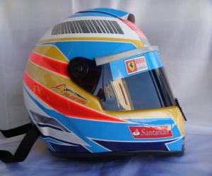 Układanka Kask Fernando Alonso 2010