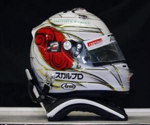 Układanka Kask Kamui Kobayashi - Suzuka 2010