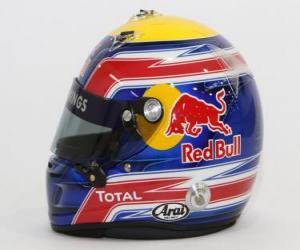 Układanka Kask Mark Webber 2010