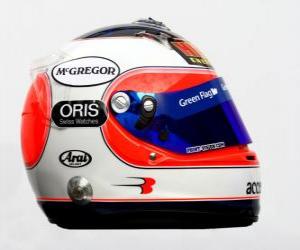 Układanka Kask Rubens Barrichello 2010