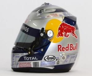 Układanka Kask Sebastian Vettel 2010