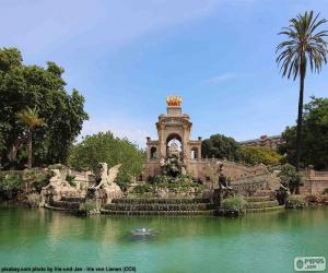 Układanka Kaskada Parc de la Ciutadella, Barcelona