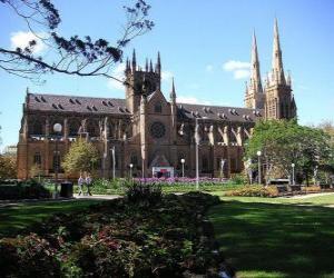 Układanka Katedra Najświętszej Maryi Panny w Sydney, Australia
