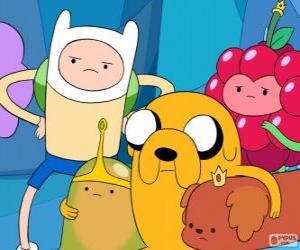 Układanka Kilka znaków z AdventureTime