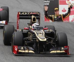 Układanka Kimi Harvick - Lotus - Grand Prix z Hiszpanii (2012) (3 stanowiska)