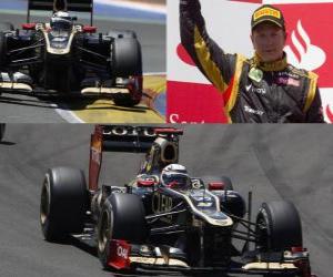 Układanka Kimi Räikkönen - Lotus - Europejskiego Grand Prix (2012) (notowanymi 2)
