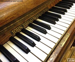 Układanka Klasycznego klawiszy fortepianu