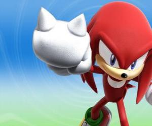 Układanka Kolczatka Knuckles, rywal i przyjaciel Sonic