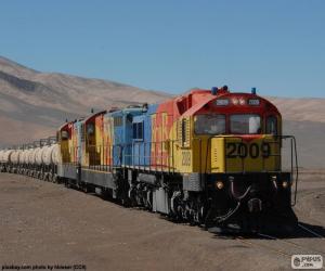 Układanka Kolejowego transportu towarowego, Chile