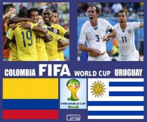 Układanka Kolumbia - Urugwaj, mecze ósmej, Brazylia 2014