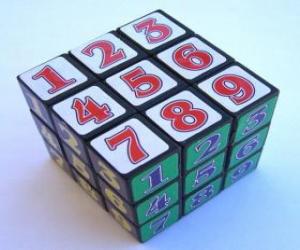Układanka Kostka Rubika z liczby